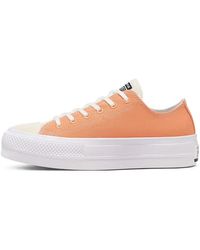 Converse - (Wmns) Renew Cotton Chuck Taylor All Star Platform Low 'Fuel' - Lyst