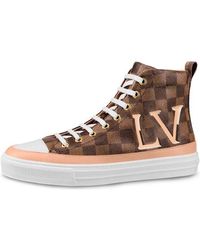 WMNS) LOUIS VUITTON LV Stellar High-Top Sneakers Leopard 'Brown Yello -  KICKS CREW