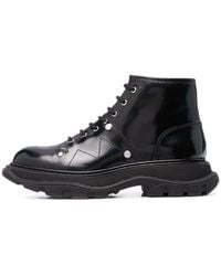 McQueen - Ankle Leather Boot - Lyst