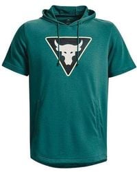Under Armour - Project Rock Terry Short Sleeve Hoodie - Lyst