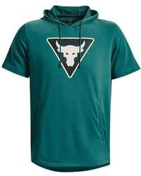 Under Armour - Project Rock Terry Short Sleeve Hoodie - Lyst