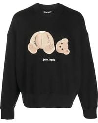 Palm Angels - Bear Motif Crew-Neck Sweatshirt - Lyst
