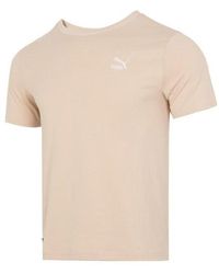 PUMA - Logo Sports T-Shirt 'Khaki' - Lyst