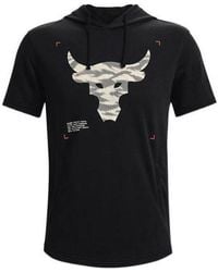Under Armour - Project Rock Terry Short Sleeve Hoodie - Lyst