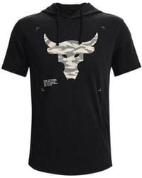 Under Armour - Project Rock Terry Short Sleeve Hoodie - Lyst