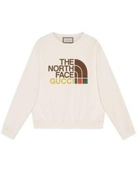 Gucci - X The North Face Cotton Sweatshirt 'Ivory' - Lyst