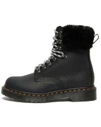 Dr. Martens - (Wmns) 1460 Stay Warm Wear-Resistant Fur Martin Boots - Lyst