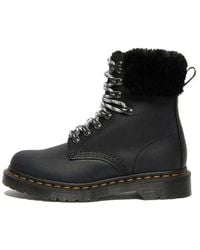 Dr. Martens - (Wmns) 1460 Stay Warm Wear-Resistant Fur Martin Boots - Lyst