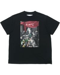 Off-White c/o Virgil Abloh - Caravaggio Painting Pattern Solid Color Short Sleeve Loose Fit - Lyst