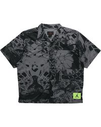 Nike - Flight Knitting Printing Wide Loose Basketball Short Sleeve Shirt - Lyst