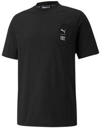 PUMA - X First Mile Crossover Pocket Small Label Solid Color Sports Short Sleeve - Lyst