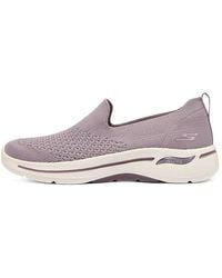 Skechers - (Wmns) Go Walk Arch Fit Slip On 'Taupe' - Lyst