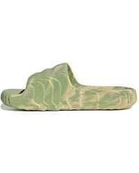 adidas - Adilette 22 Slides 'Magic Lime Desert Sand' - Lyst