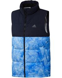 adidas - Stand Collar Leisure Sports Windproof Warm Down Vest Hide - Lyst