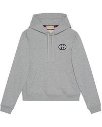 Gucci - Cotton Jersey Hooded Sweatshirt - Lyst