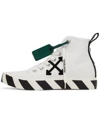 Off-White c/o Virgil Abloh - Mid-Top Vulcanised Canvas Sneaker - Lyst