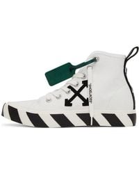 Off-White c/o Virgil Abloh - Mid-Top Vulcanised Canvas Sneaker - Lyst