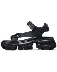 Prada - (Wmns) Sporty Woven Nylon Tape Sandals - Lyst