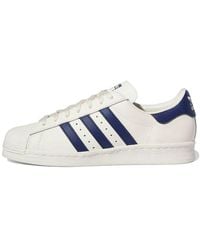 adidas - Superstar 80s 'footwear White Trace Blue Grey Two' - Lyst
