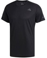 adidas - Run It Tee Logo Training Sports Short Sleeve - Lyst
