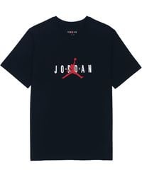 Nike - Alphabet Flying Logo Printing Round Neck Casual Short Sleeve - Lyst