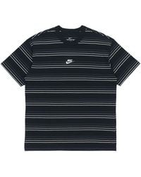 Nike - Sportswear Embroidered Logo Stripe Loose Knit Sports Short Sleeve - Lyst