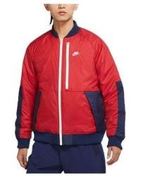 Nike - Sportswear Therma-Fit Legacy Reversible Bomber Jacket - Lyst