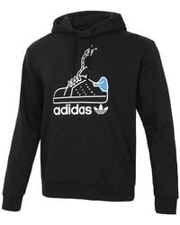 adidas - Originals Worm Casual Sports Hooded Printing Pullover - Lyst