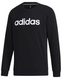 adidas - Neo M Esntl Logo Sw Casual Sports Round Neck Knit Pullover - Lyst