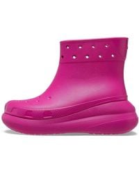 Crocs™ - (Wmns) Classic Crush Boots 'Fuchsia Fun' - Lyst