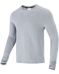 Nike - Nk Tf Turf Rpl Elmnt Crew Solid Color Training Sports Round Neck Long Sleeves T-Shirt - Lyst