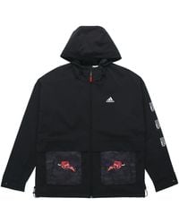 adidas - Cny Jkt Training Sports Hooded Fleece Lined Jacket - Lyst
