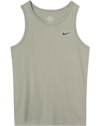 Nike - As Nk Df Tank Dfc Solid Solid Color Quick Dry Breathable Running Basketball Training Light Army Vest - Lyst