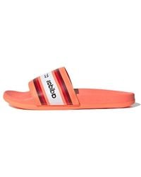 adidas - (Wmns) Farm Rio X Adilette Comfort Slides 'Signal Coral' - Lyst