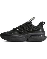 adidas - Alphaboost Running Shoes 'Core' - Lyst