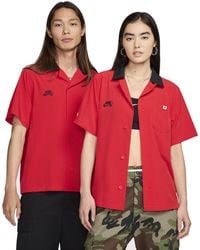 Nike - Sb Short-Sleeve Button-Up Bowler Shirt 'Team Japan' - Lyst