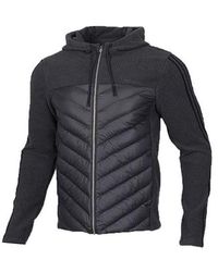 adidas - Neo M Dly Dwn Jkt Sports Splicing Fleece Hooded Down Jacket Gray - Lyst