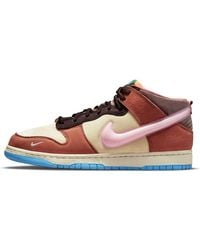 Nike - X Social Status Dunk Mid 'Chocolate Milk' - Lyst