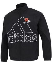 adidas - Mh Bp3 Wvjkt Large Logo Athleisure Casual Sports Woven Jacket Autumn - Lyst