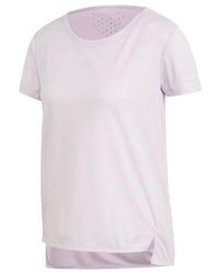 adidas - (Wmns) Climachill Training Sports Round Neck Short Sleeve - Lyst