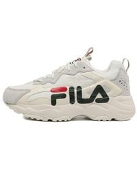 Fila - Ray Tracer Linear Low Top Running Shoes Grey - Lyst