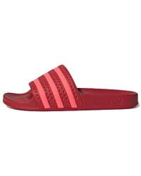 adidas - (Wmns) Adilette Slide 'Scarlet' - Lyst
