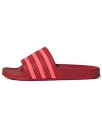 adidas - (Wmns) Adilette Slide 'Scarlet' - Lyst