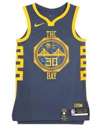 Nike Stephen Curry Icon Edition Authentic Jersey (golden State Warriors)  Men's Nba Connected Jersey in Blue for Men