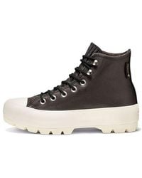 Converse - (Wmns) Chuck Taylor All Star Lugged Waterproof Leather High Top Thick Sole - Lyst