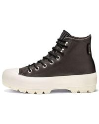 Converse - (Wmns) Chuck Taylor All Star Lugged Waterproof Leather High Top Thick Sole - Lyst
