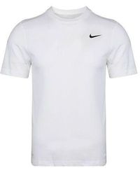 Nike - Dri-Fit Crew Solid Round Neck Training Short Sleeve - Lyst