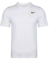 Nike - Dri-Fit Crew Solid Round Neck Training Short Sleeve - Lyst