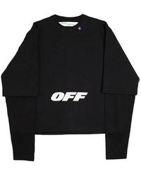 Off-White c/o Virgil Abloh - Cotton Long Sleeve Sweatshirt - Lyst