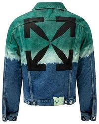 Off-White c/o Virgil Abloh - Fw20 Gradient Tie Dye Denim Jacket - Lyst